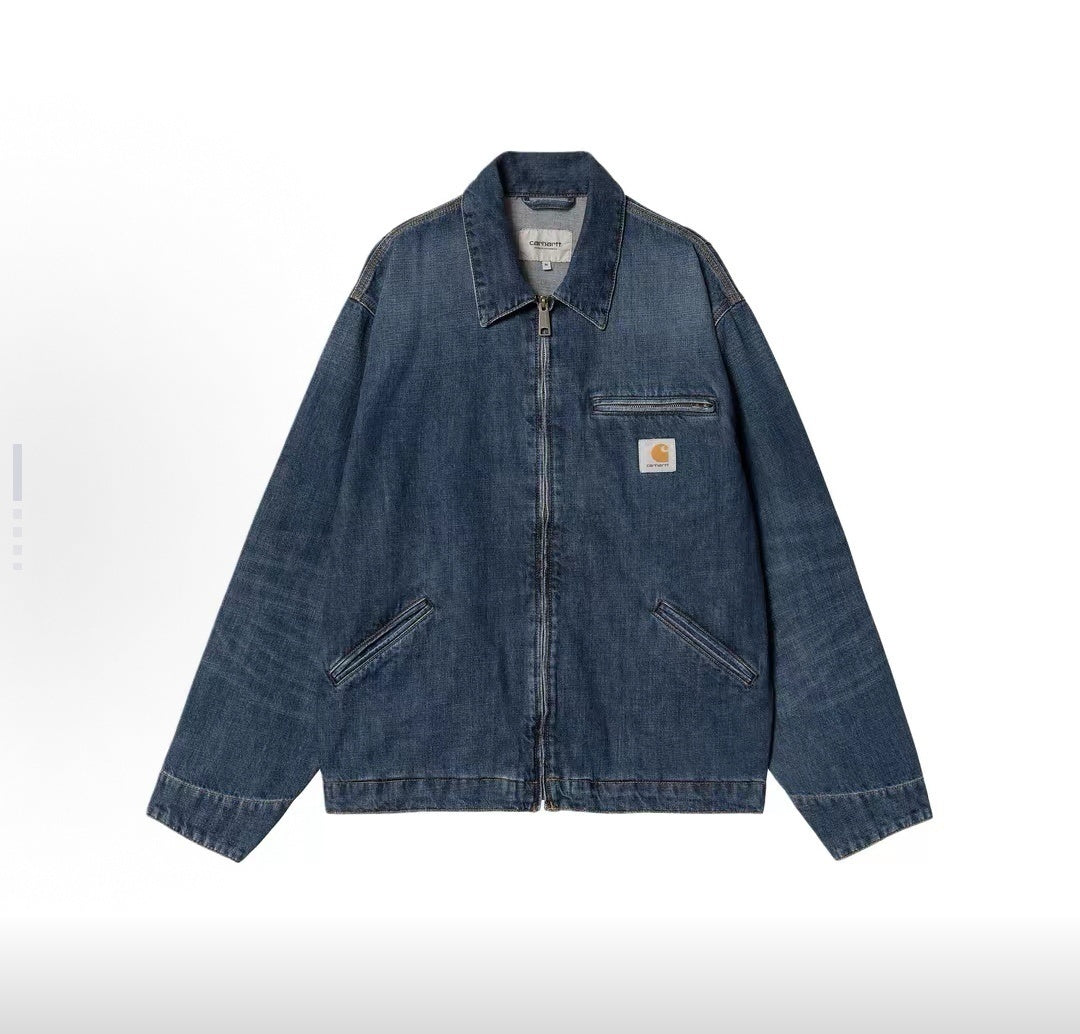 Carhartt Vintage Washed Zip-Up Denim Detroit Jacket