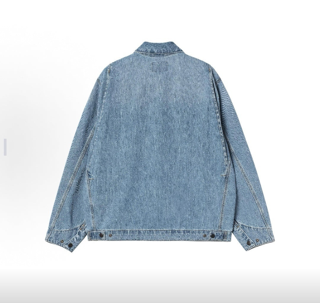 Carhartt Vintage Washed Zip-Up Denim Detroit Jacket