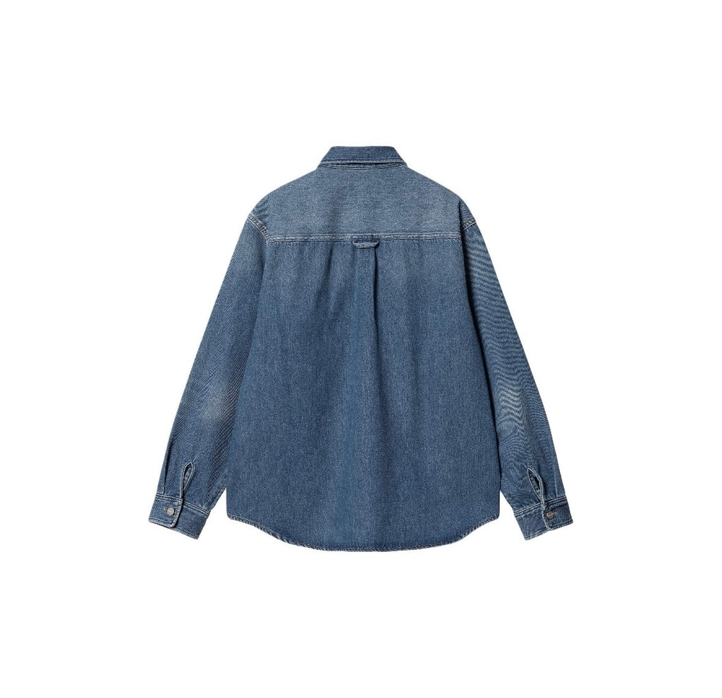 Carhartt Heavy Washed Denim Work Shirt Jacket