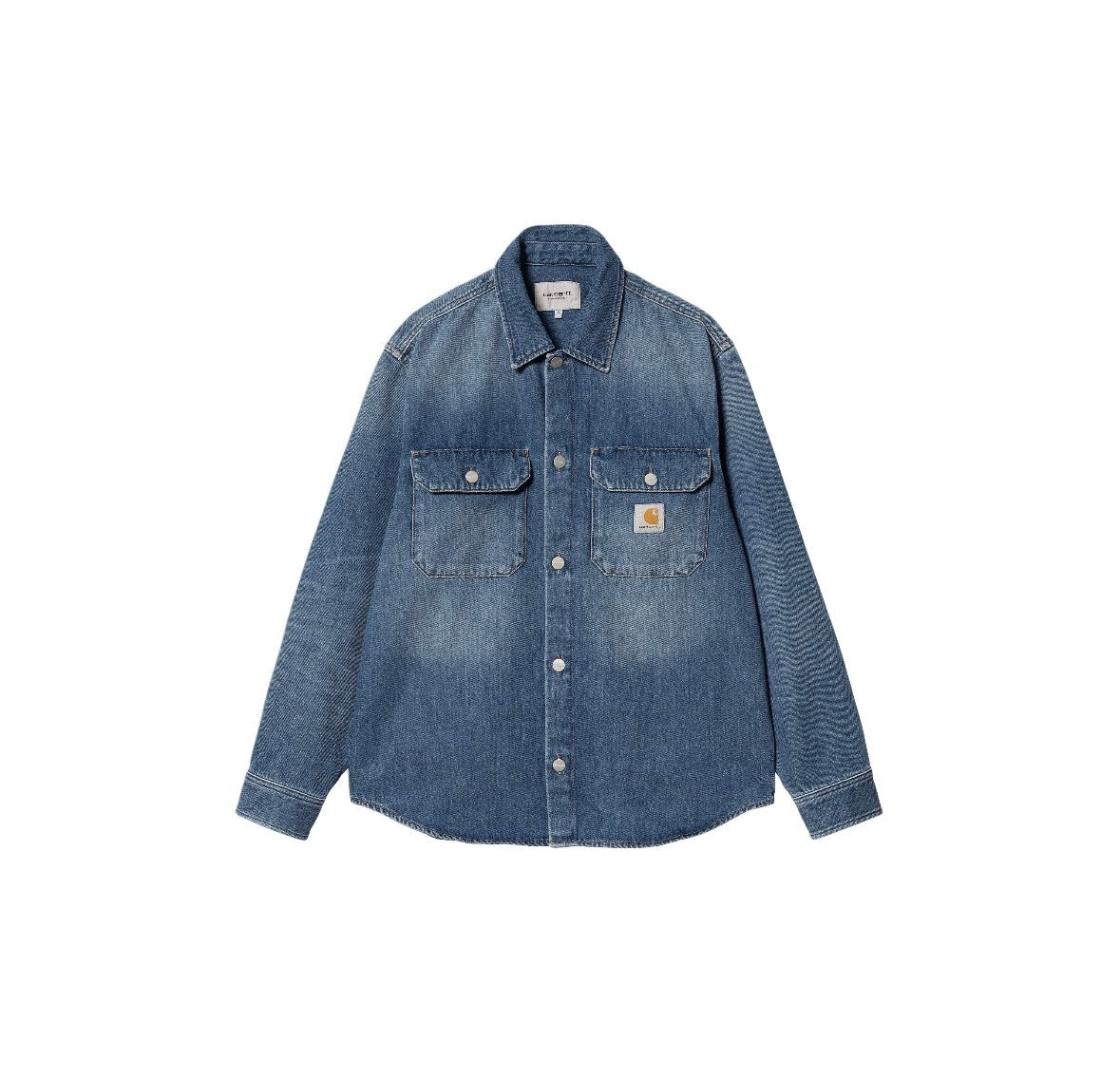 Carhartt Heavy Washed Denim Work Shirt Jacket