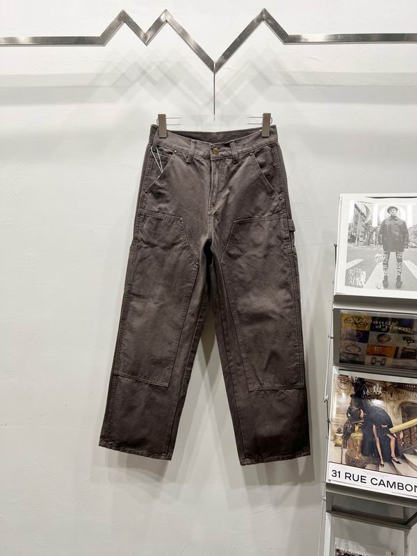 Carhartt Washed Brown Utility Denim Jeans