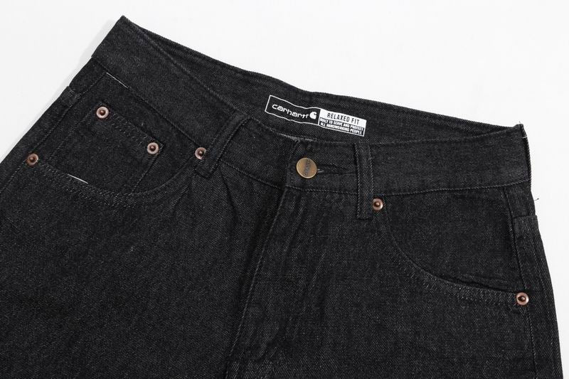 Carhartt Washed Black Straight Fit Denim Jeans
