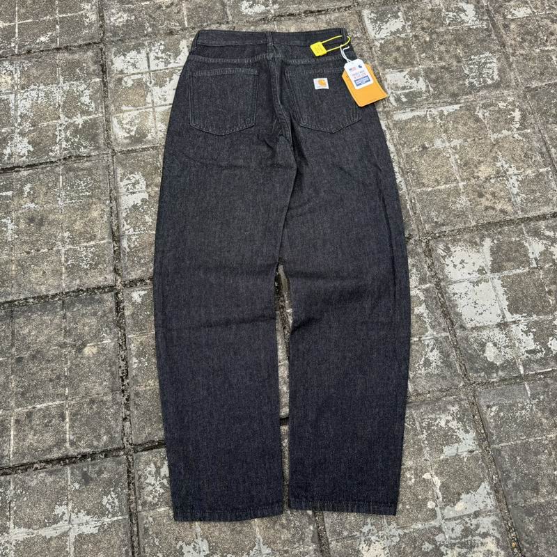 Carhartt Washed Black Straight Fit Denim Jeans