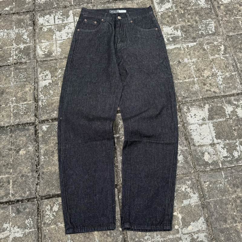 Carhartt Washed Black Straight Fit Denim Jeans