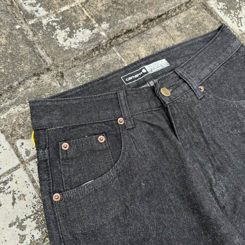 Carhartt Washed Black Straight Fit Denim Jeans
