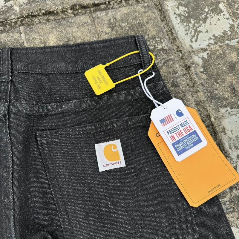 Carhartt Washed Black Straight Fit Denim Jeans