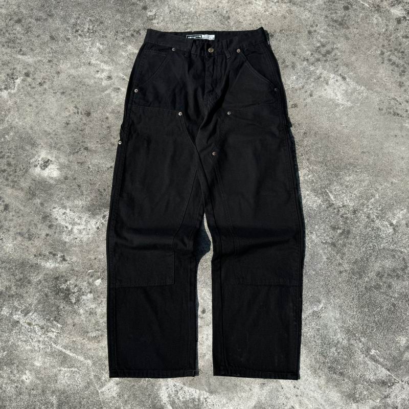 Carhartt Black Utility Cargo Denim Jeans