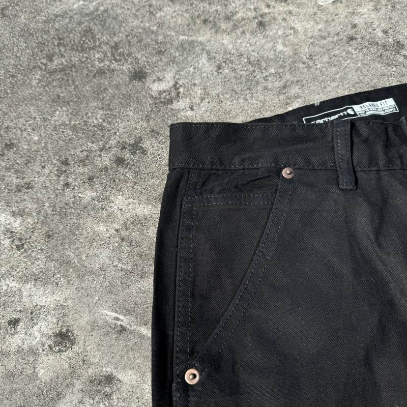 Carhartt Black Utility Cargo Denim Jeans