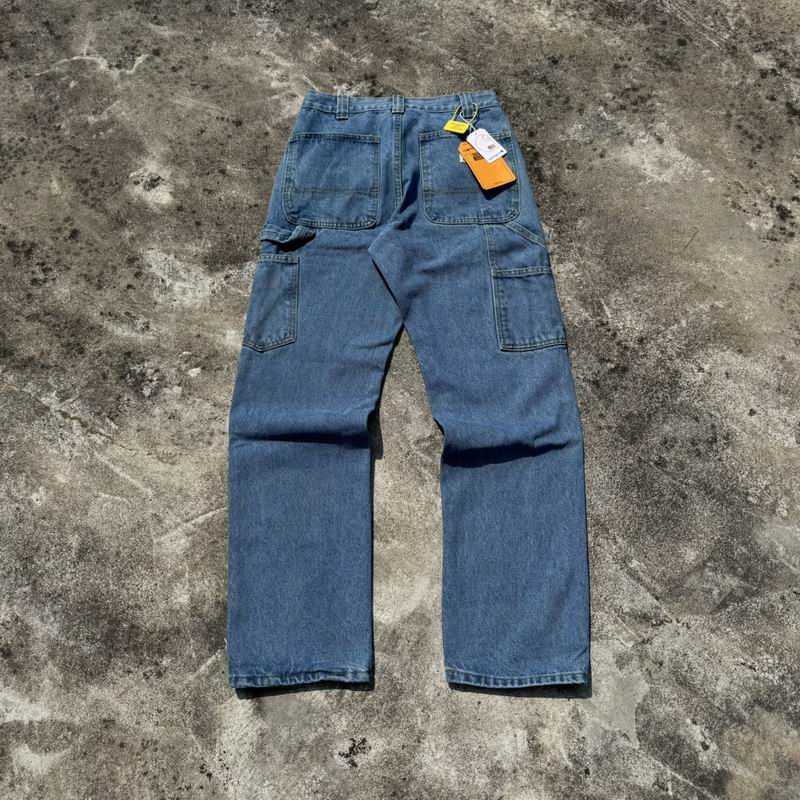 Carhartt Medium Wash Utility Cargo Denim Jeans