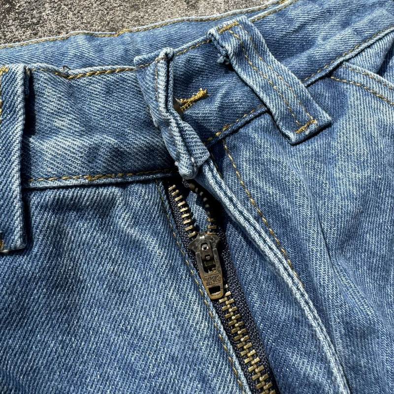 Carhartt Medium Wash Utility Cargo Denim Jeans