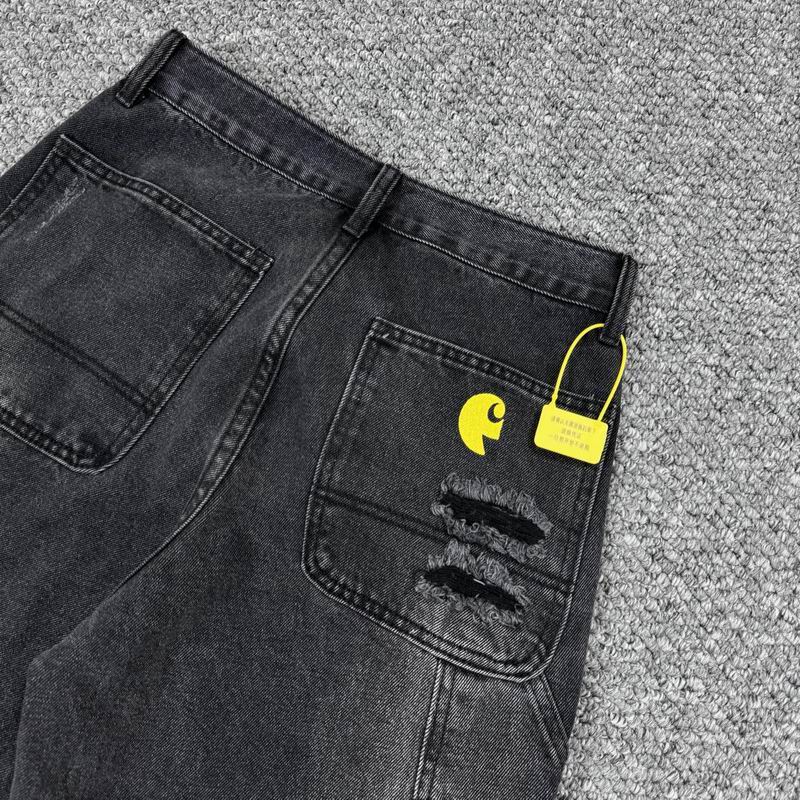 Carhartt Washed Black Graphic Denim Jeans