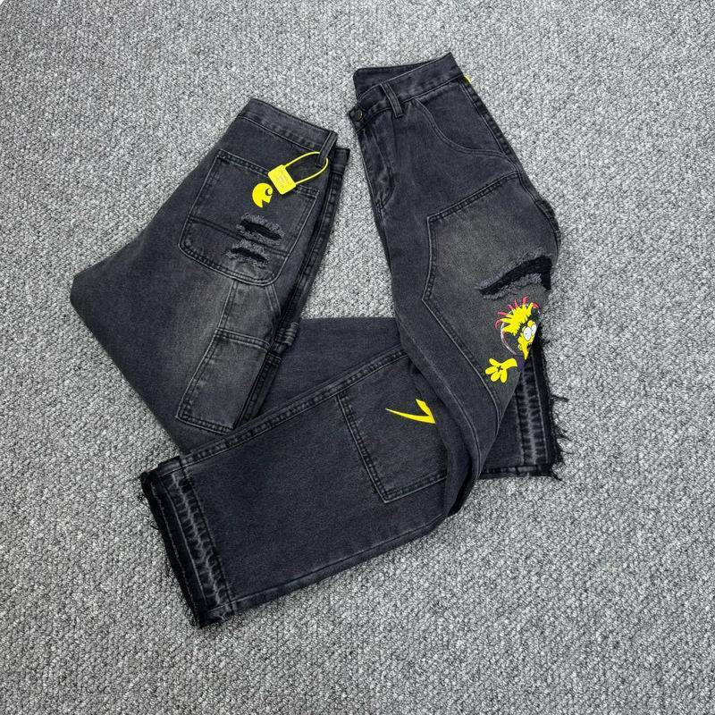 Carhartt Washed Black Graphic Denim Jeans