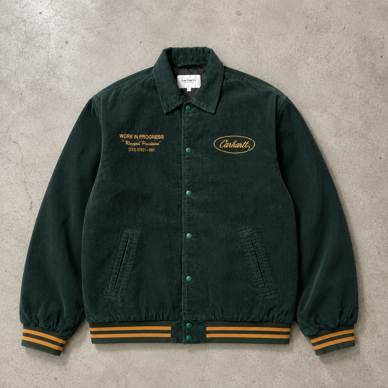 Carhartt Embroidered Corduroy Padded Varsity Jacket