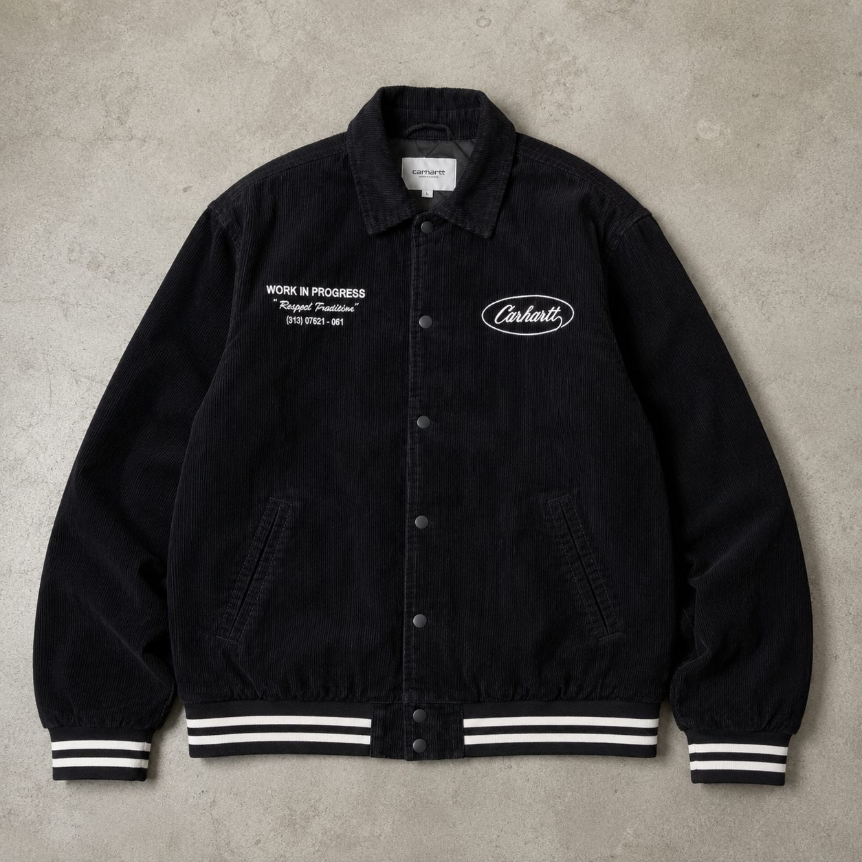 Carhartt Embroidered Corduroy Padded Varsity Jacket