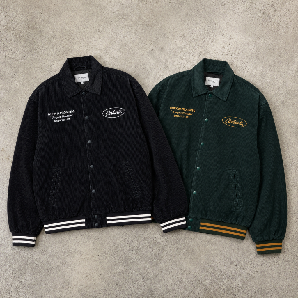 Carhartt Embroidered Corduroy Padded Varsity Jacket