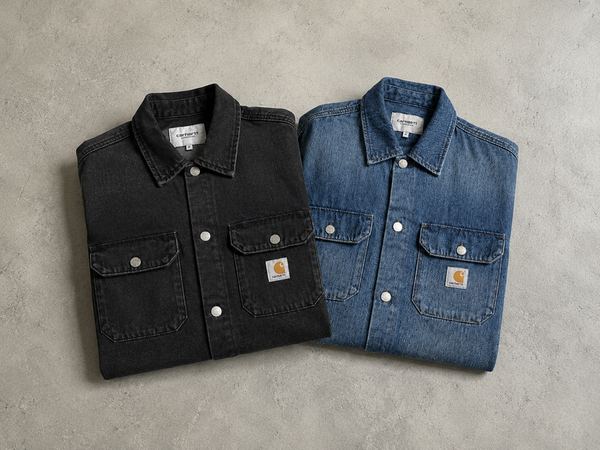 Carhartt Heavy Washed Denim Work Shirt Jacket