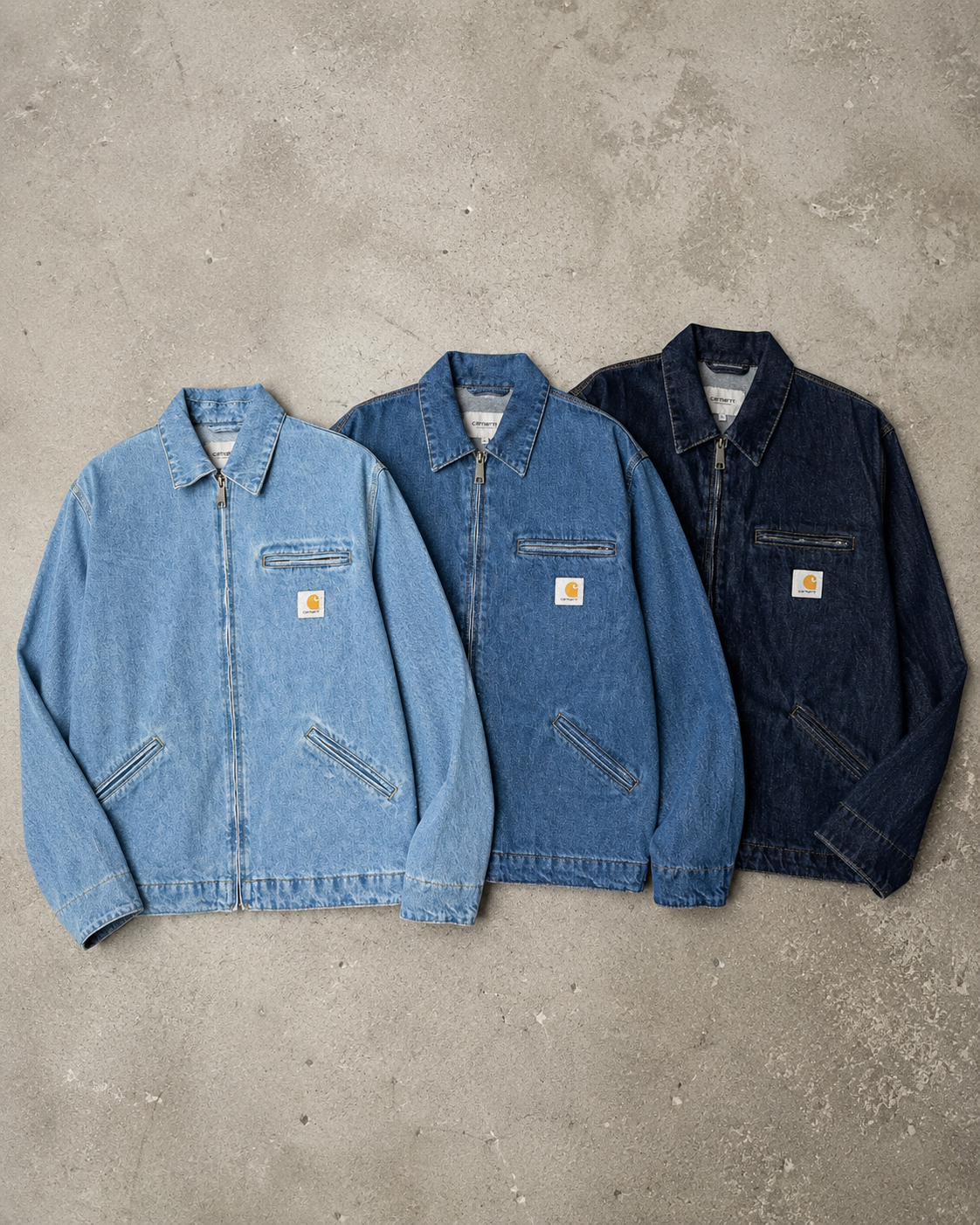 Carhartt Vintage Washed Zip-Up Denim Detroit Jacket – Croatoan Apparel