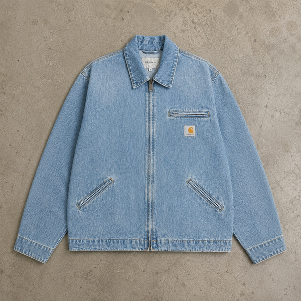 Carhartt Vintage Washed Zip-Up Denim Detroit Jacket