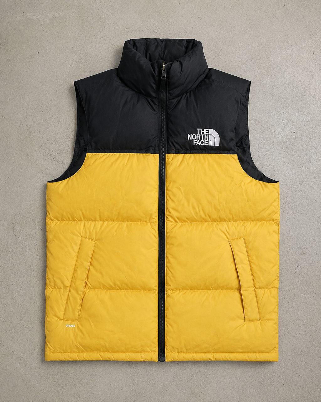 The North Face 1996 Retro Nuptse Vest – Summit Gold / TNF Black – New With Tags
