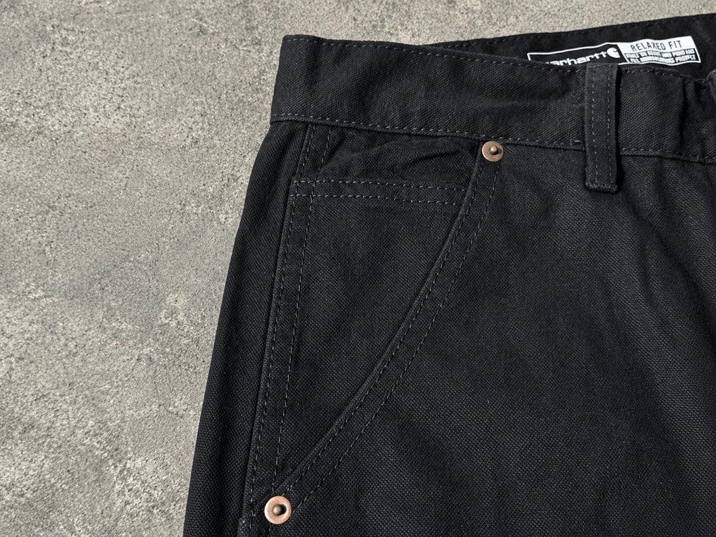 Carhartt Black Utility Cargo Denim Jeans