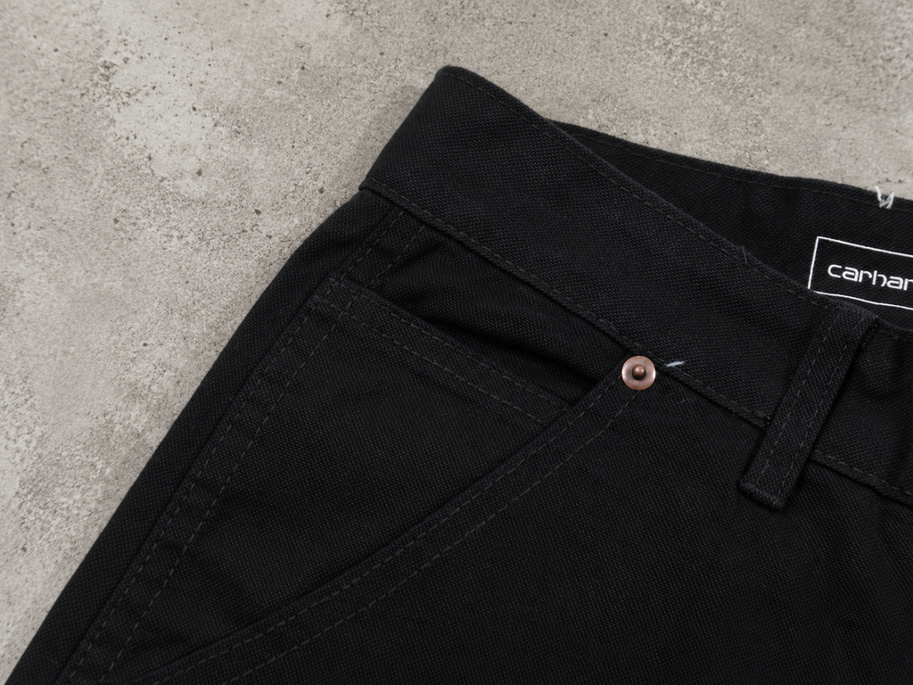 Carhartt Black Utility Cargo Denim Jeans
