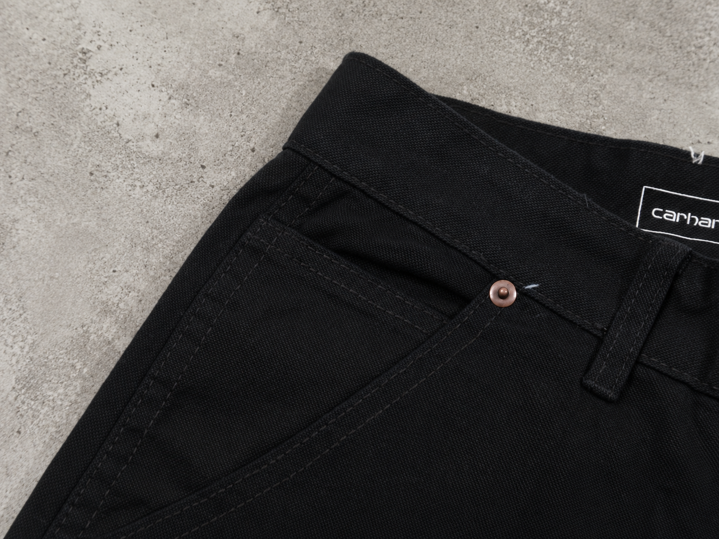 Carhartt Black Utility Cargo Denim Jeans