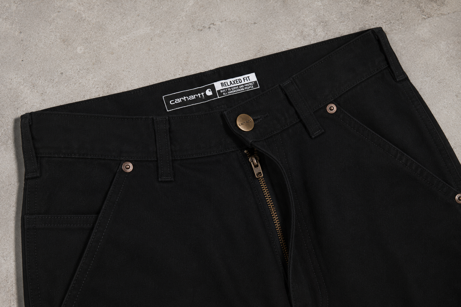 Carhartt Classic Black Straight Fit Denim Jeans
