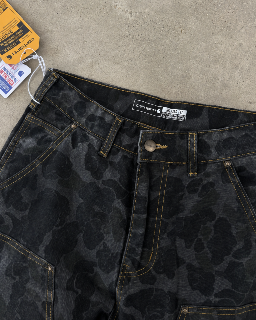 Carhartt Black Camo Utility Work Pants