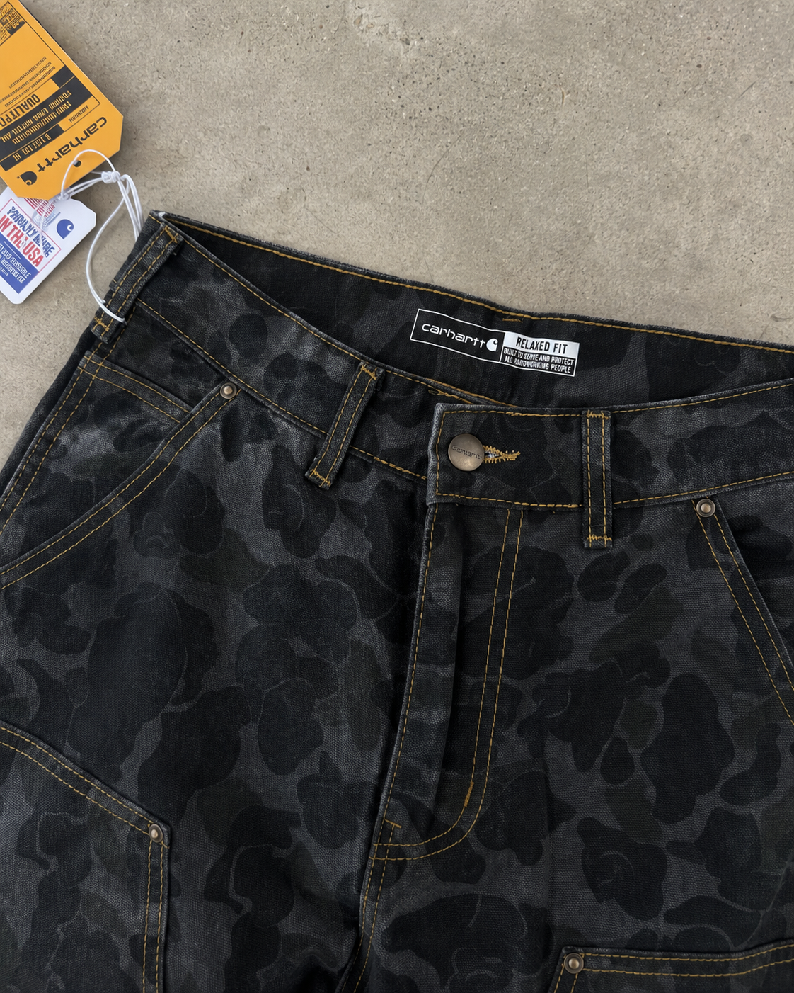 Carhartt Black Camo Utility Work Pants