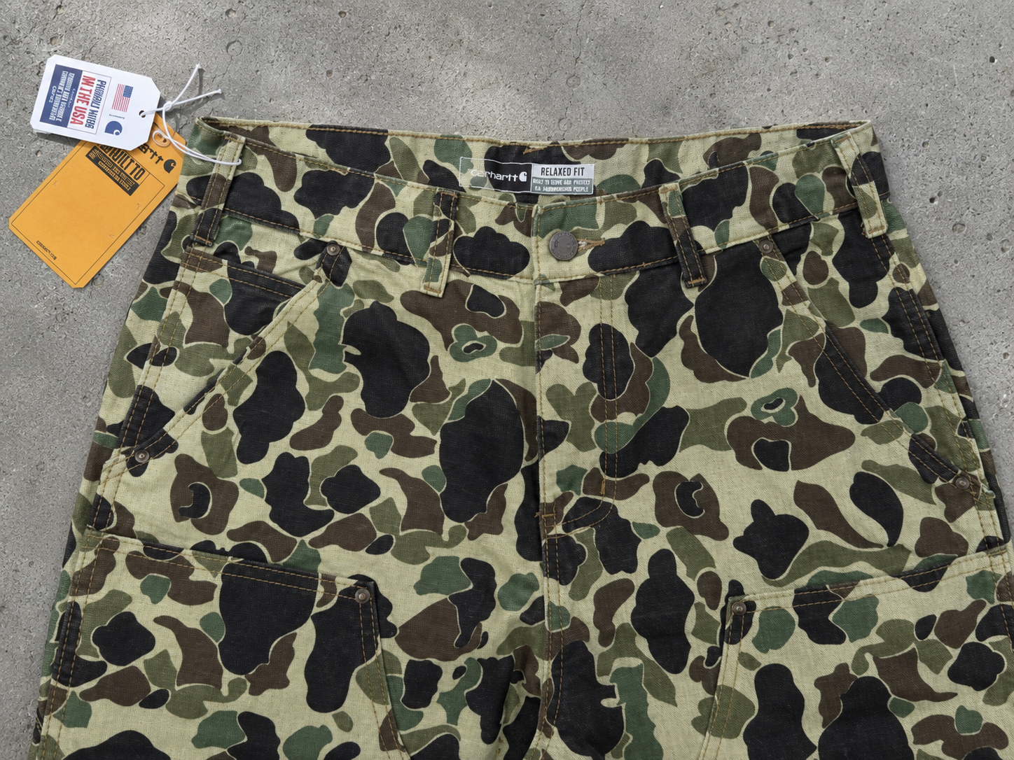 Carhartt Green Camo Utility Work Pants