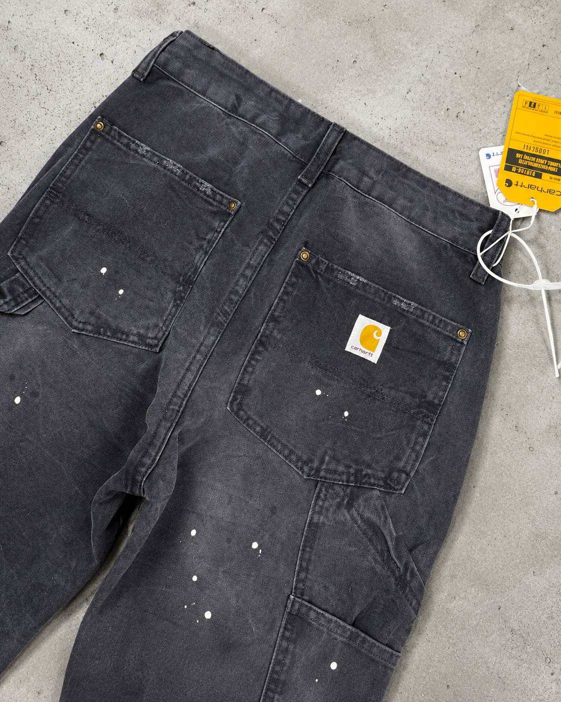 Carhartt WIP Distressed Washed Grey Denim Jeans