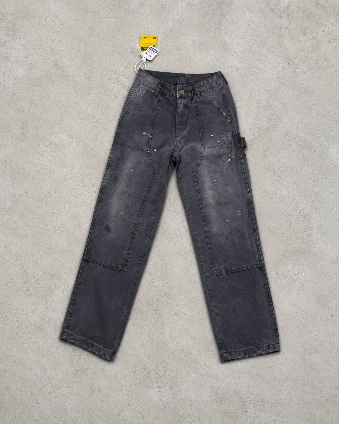 Carhartt WIP Distressed Washed Grey Denim Jeans