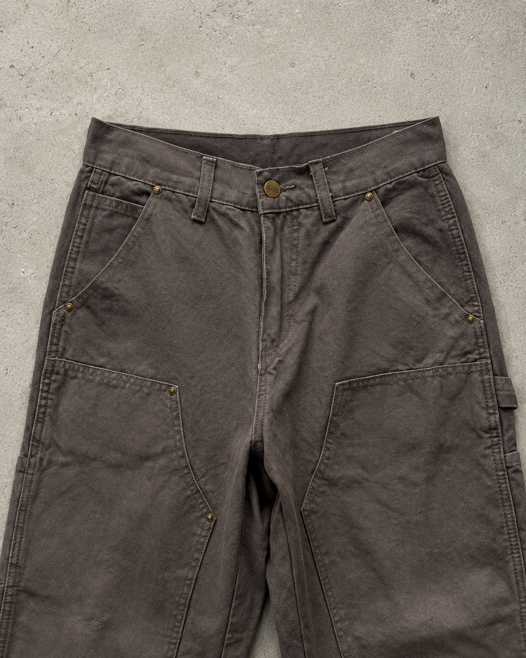 Carhartt Washed Brown Utility Denim Jeans