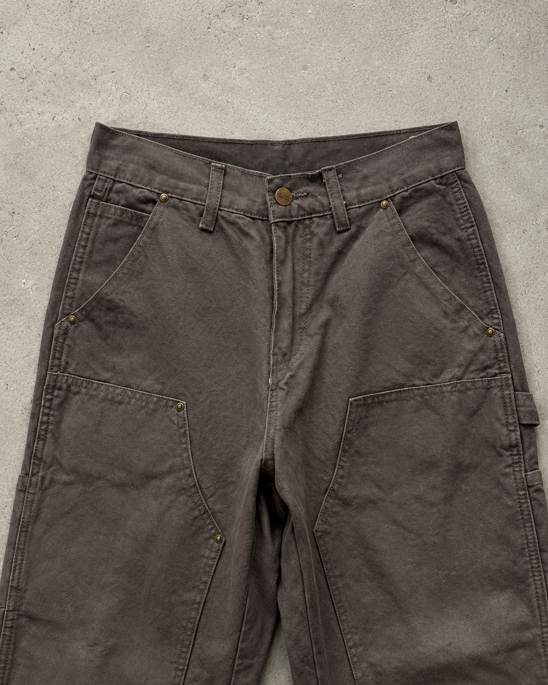 Carhartt Washed Brown Utility Denim Jeans