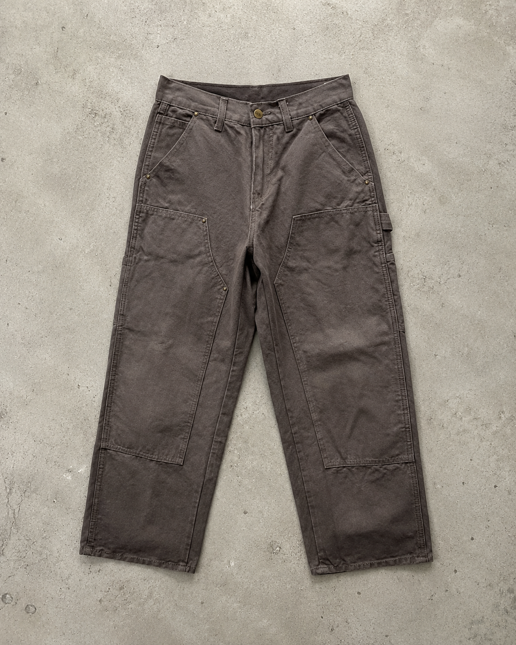 Carhartt Washed Brown Utility Denim Jeans