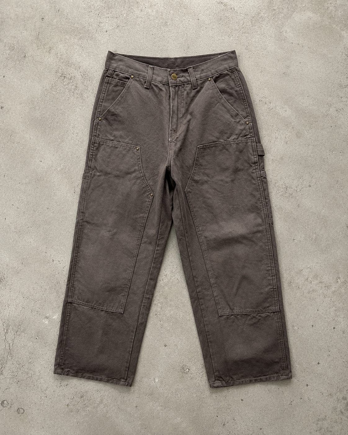 Carhartt Washed Brown Utility Denim Jeans