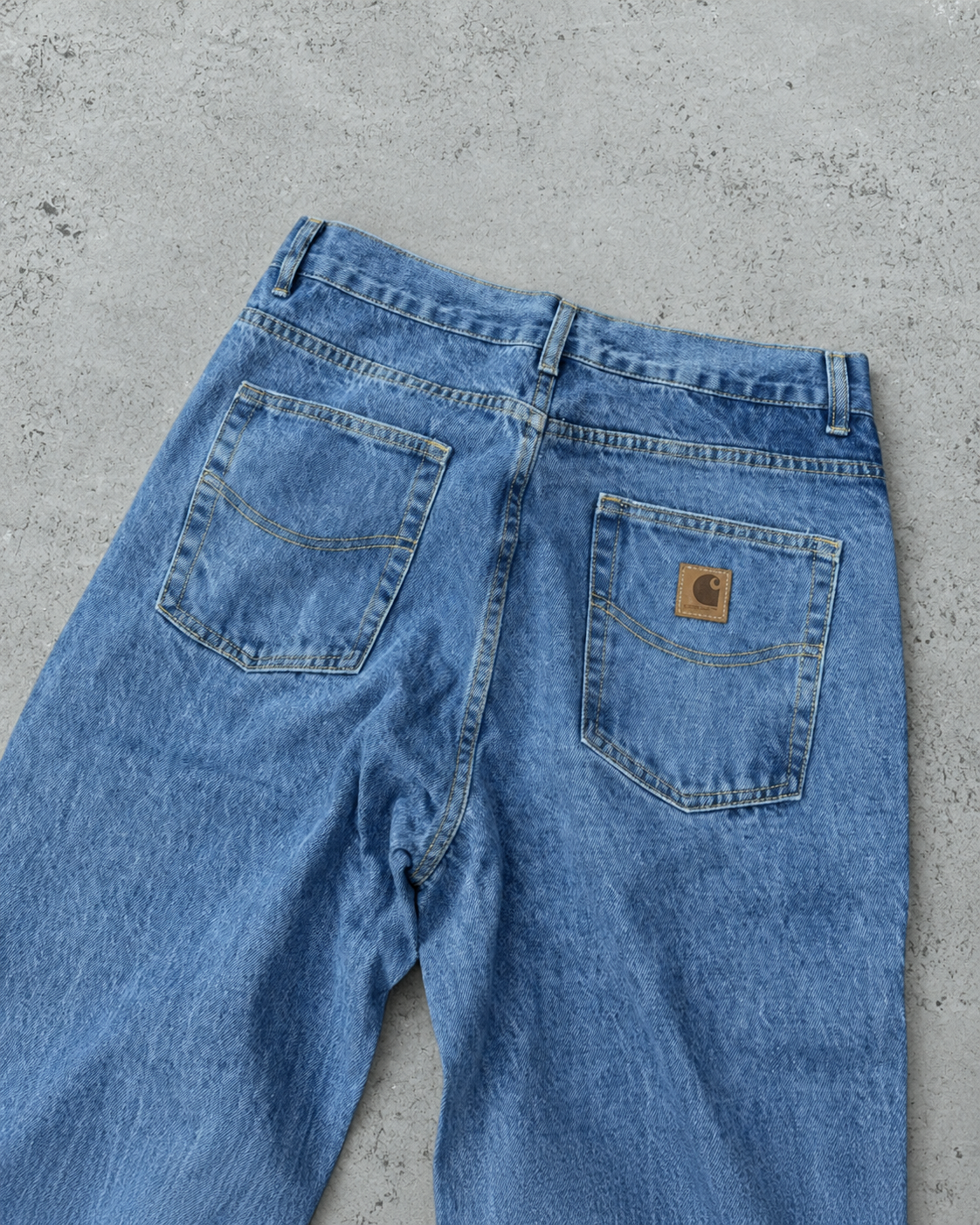 Carhartt Light Wash Straight Fit Denim Jeans