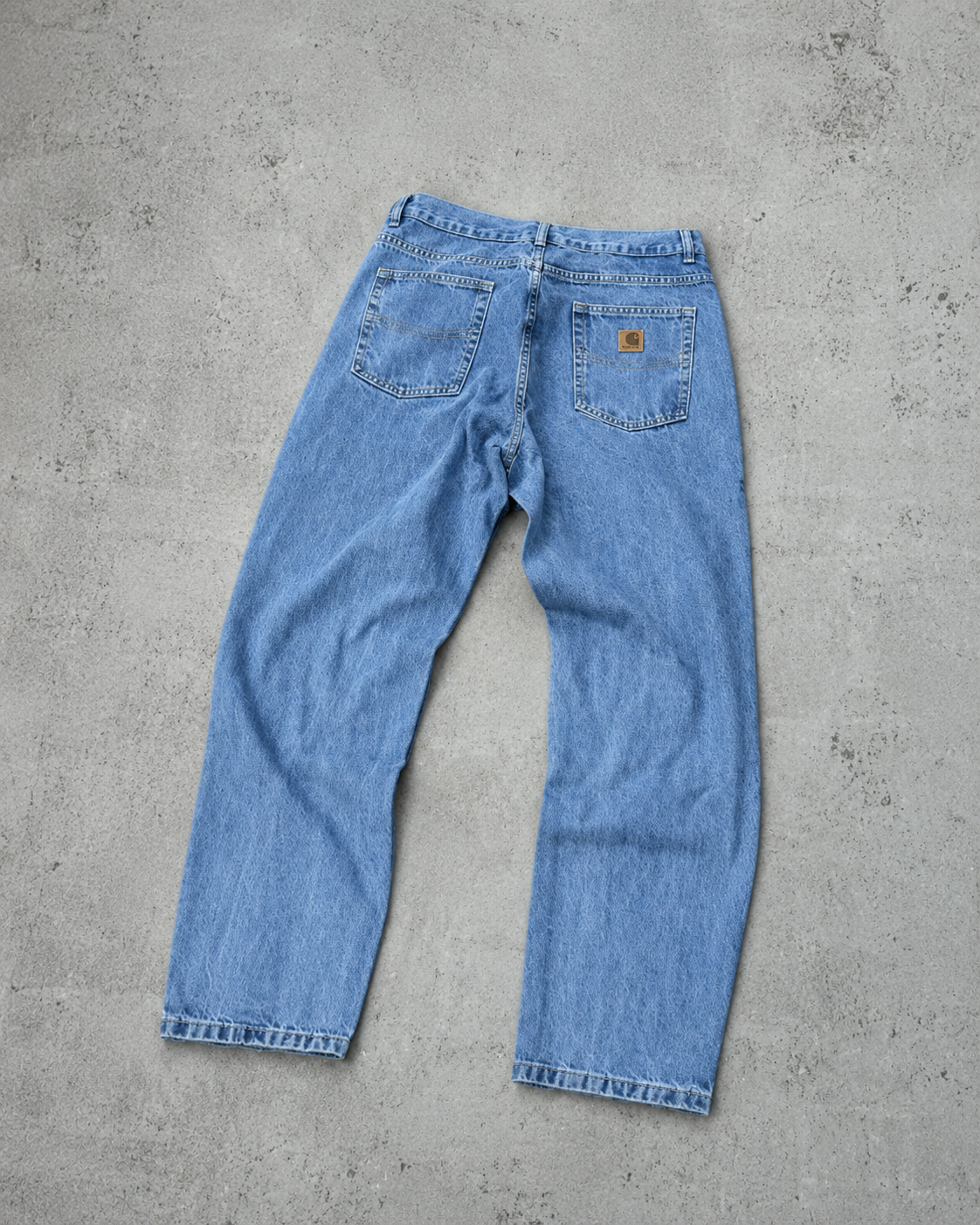 Carhartt Light Wash Straight Fit Denim Jeans
