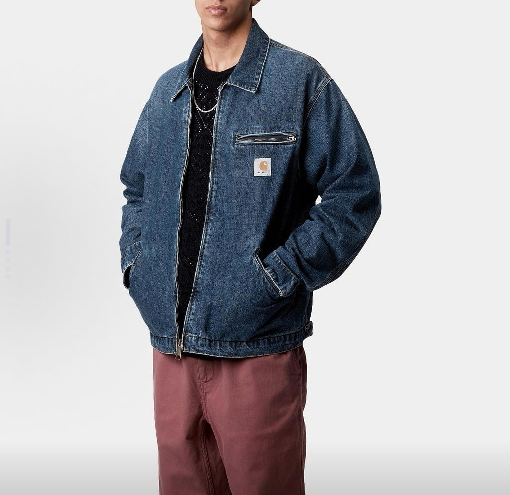 Carhartt Vintage Washed Zip-Up Denim Detroit Jacket